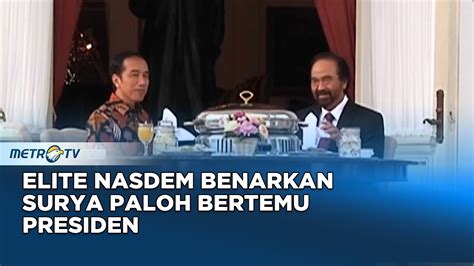 Bicara Politik Surya Paloh Bertemu Presiden Joko Widodo Di Istana