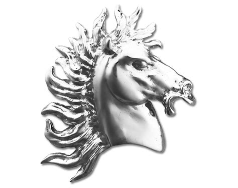 925 Sterling Silver Horse Head With Wild Mane Slide