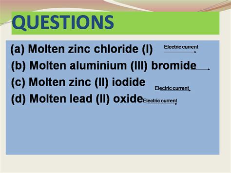 Grade10 CHAPTER 3 ELECTROLYSIS SEMESTER 1