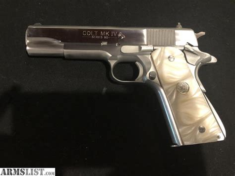 Armslist For Sale Colt 1911 Government Model 45 Acp Polished Stainless Steel