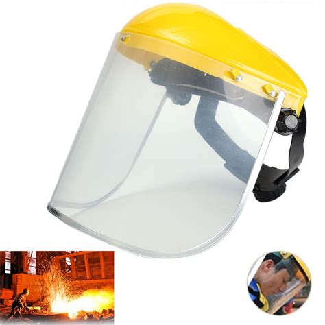 Clear Hard Face Shield Visor Eye Chin Face Sanding Grinding Protector