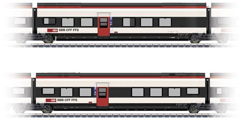 Märklin 43462 H0 Supplementary set 2 for Giruno of SBB D B9 2nd class