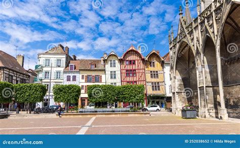 Troyes France May 5 2022 Baselique Saint Urbain In Troyes Grand Est