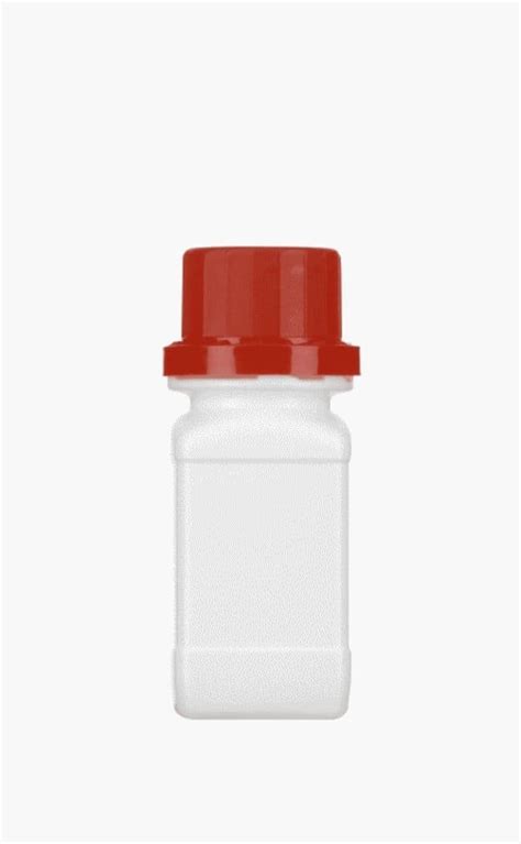 Kautex HDPE Wide Neck Square Bottles Capacity 50 ML Height 88 5 Mm