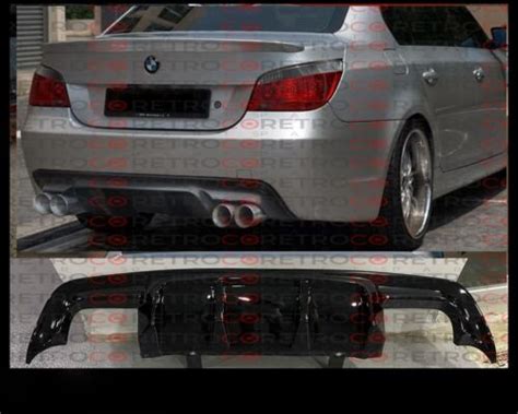 For Bmw E60 E61 5 Series M Tech Mtech Custom Rear Bumper Diffuser