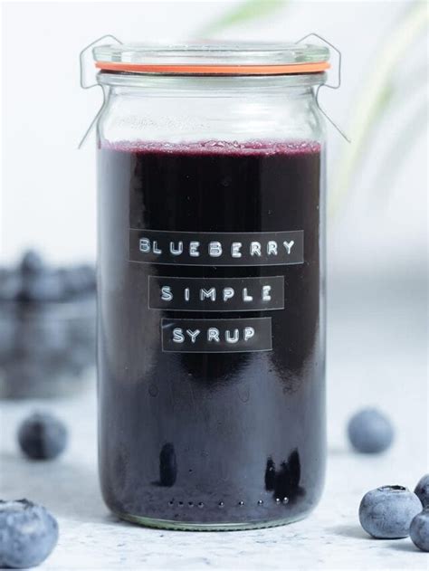 Blueberry Simple Syrup The Healthful Ideas