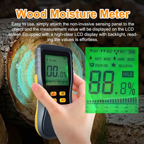 Non Destructive Meter Lcd Digital Wood Humidity Tester With L K Ebay