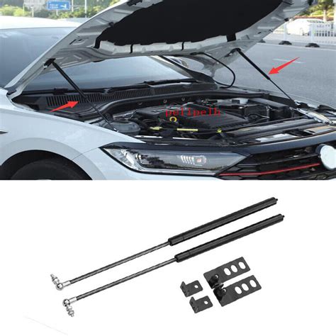 Black Front Hood Lift Support Shock Struts Kit For 2019 20 Volkswagen