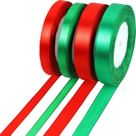 100 Yards Christmas Ribbons T Wrapping Ribbons Christmas Satin Ribbons For