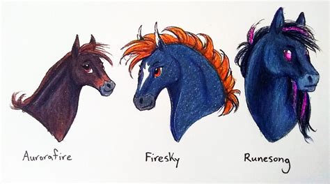 First Three SSO Horses by HCWhitArt on DeviantArt