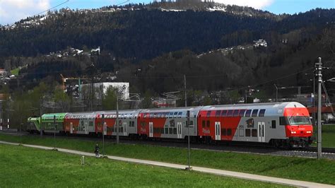 Dornbirn Schwarzach CAT Taurus Cat Dosto ÖBB 1063 mit langem