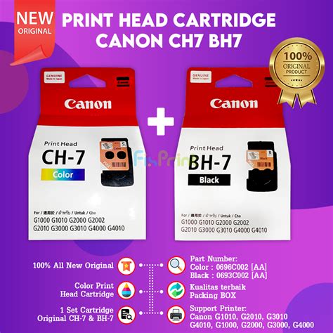 Printhead Cartridge Bh Bh Black Ch Ch Color Canon G G