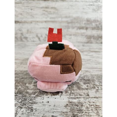 Mattel Toys Minecraft Muddy Pig Plush Brown Stuffed Doll Mojang