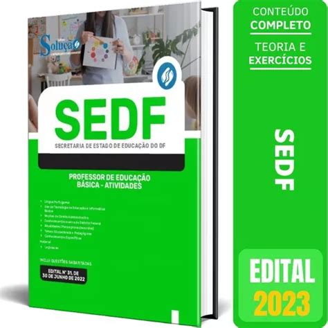 Apostila Sedf Professor Educa O B Sica Atividades Mercadolivre