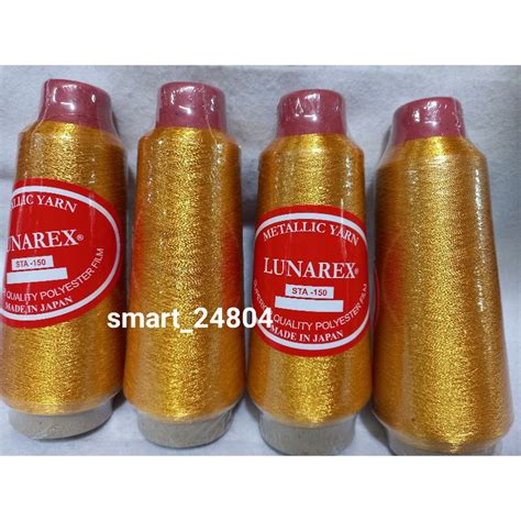 Jual BENANG BORDIR METALLIC LUNAREX MADE IN JAPAN ISI 130 GRAM Shopee