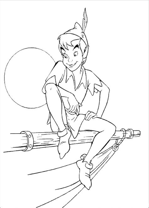 Peter Pan Printable Coloring Pages