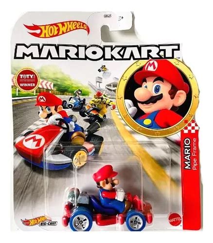 Carrinho Hot Wheels Mario Mario Kart Mattel Frete grátis