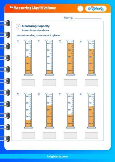 Free Measuring Liquid Volume Worksheets PDF Brighterly