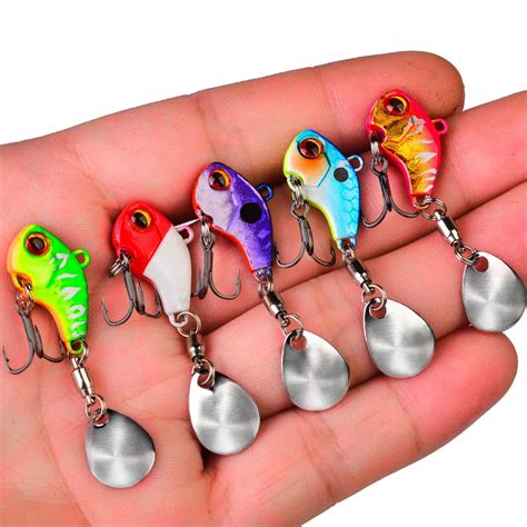 1Pcs Sinking Artificial Vibration VIB Metal Bait Jig Fishing Lure6g 28g