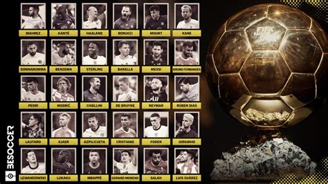 La Liste Des 30 Nommés Au Ballon Dor 2021