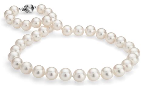 Freshwater Cultured Pearl Strand Necklace In 14k White Gold 10 5 11