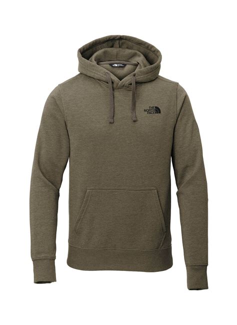 The North Face Mens New Taupe Green Heather Pullover Hoodie Logo Hoodies