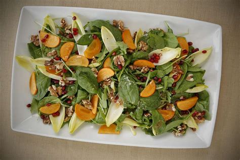 Recipe Autumn Persimmon And Pomegranate Salad