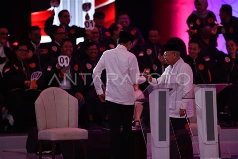 Debat Pertama Capres And Cawapres 2019 Antara Foto