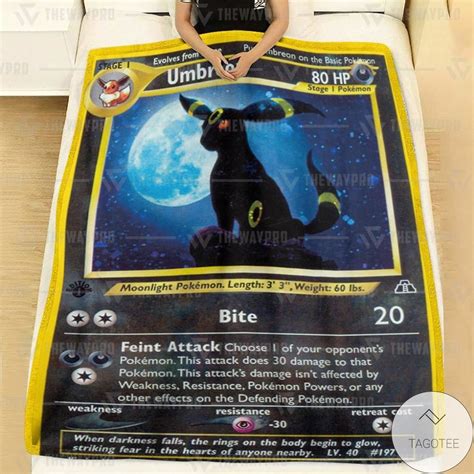 Umbreon Neo Pokemon Blanket Hot Sale 2024