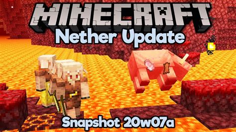 Nether Update Snapshot Piglins Hoglins New Beacons Minecraft