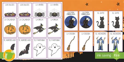 Tarjetas De Emparejar Halloween Teacher Made Twinkl