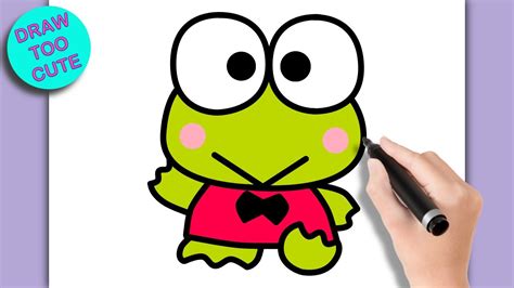 How To Draw Keroppi Sanrio Draw Keroppi Sanrio Youtube