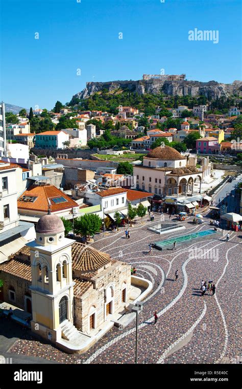 Vistas Elevadas Plaza Monastiraki La Acr Polis Y El Parten N