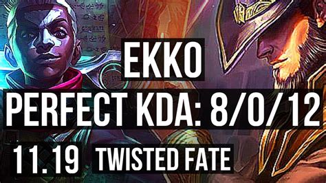 Ekko Vs Twisted Fate Mid M Mastery Games