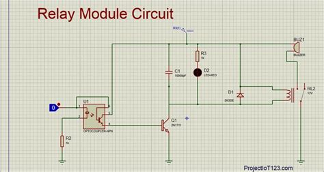 Relay Module Simulation In Proteus Projectiot Is Making Esp