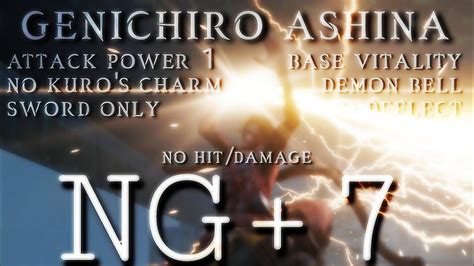 Sekiro Genichiro Ashina NG 7 AP1 Base Vit Charmless DB Sword