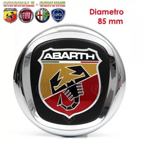 STEMMA FREGIO POS LOGO PER ABARTH ORIGINALE GRANDE PUNTO 85 00 Mm EUR