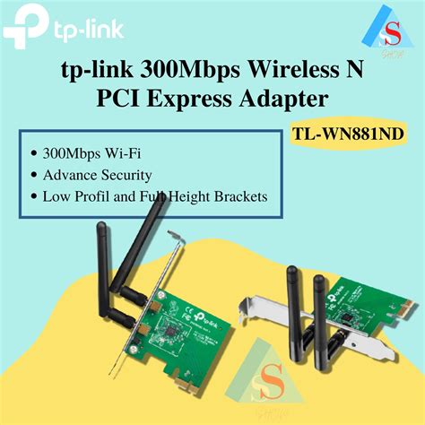 Jual Tp Link Tl Wn881nd 300mbps Wireless N Pci Express Adapter Shopee