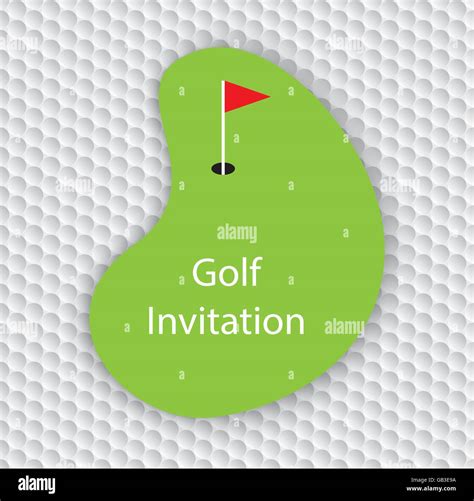 Flyer Golf Tournament Invitation Template Stock Vector Images Alamy