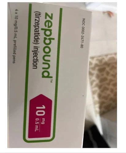 Good Quality Weight Loss Tirzepatide 10mg Zepbound Injection At Rs 7500