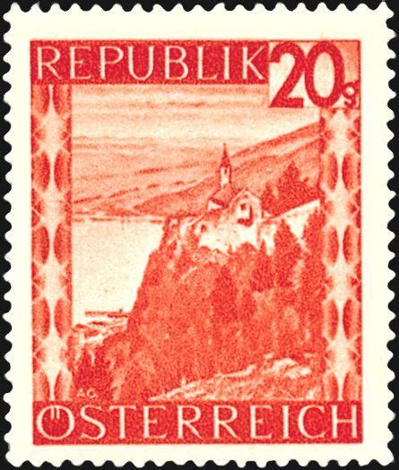 Österreich Austria 1947 Kapelle am Gebhardsberg Vorarlberg