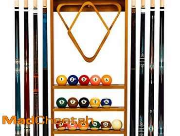 Madcheetah Billmart Pool Stick Holder Wall Mount