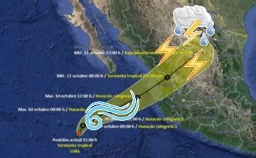 Conagua Clima Cu L Es La Trayectoria Del Cicl N Lidia