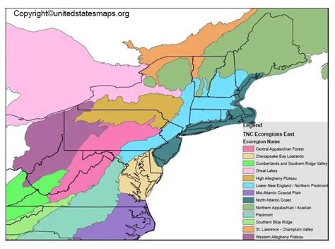 Map of Northeast US | Road Map of Northeast US States