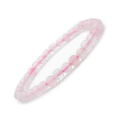 Bracelet en perles de quartz rose naturelles propriétés et vertus