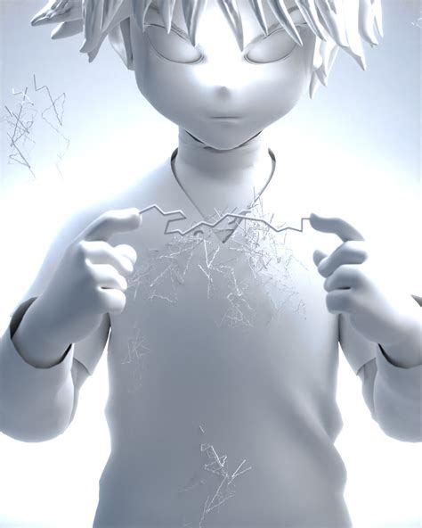 Killua Fan Art Finished Projects Blender Artists Community