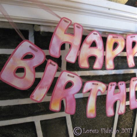 Items Similar To Funky Happy Birthday Banner In Hobo Font In Mauve