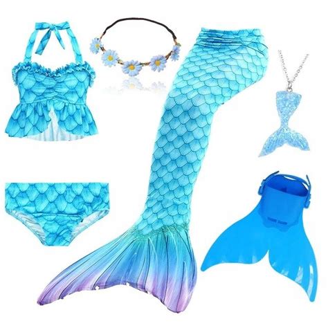 STRÓJ kąpielowy OGON syreny ARIELKA bikini 120cm 14568543942 Allegro pl