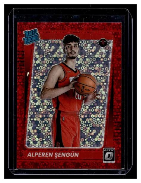 Donruss Optic Alperen Sengun Fast Break Rosso Prizm Rated