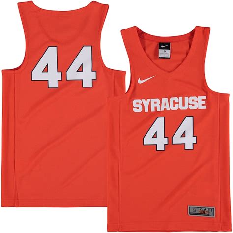 #44 Syracuse Orange Nike Youth New Silhouette Basketball Jersey - Orange